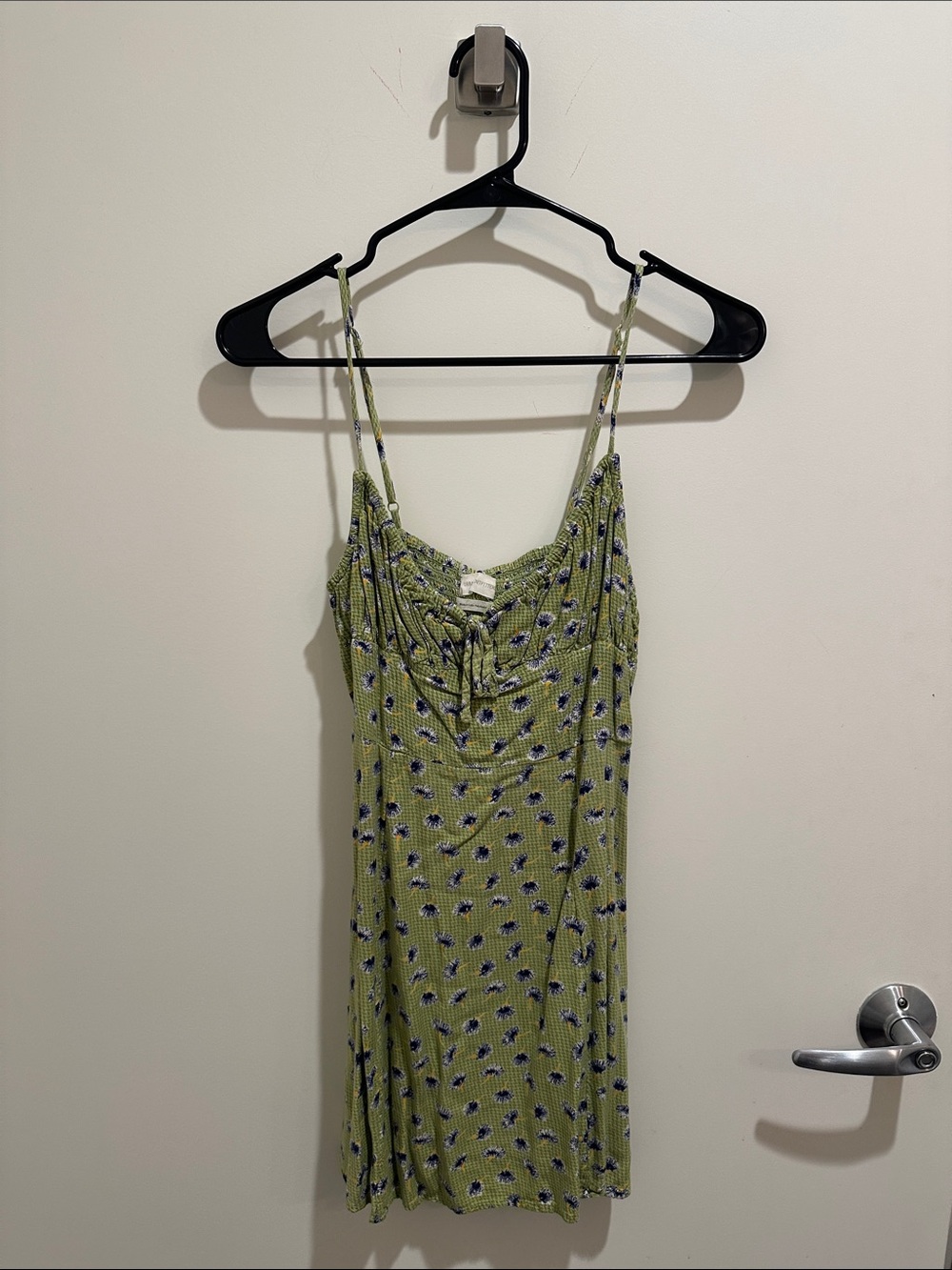 Urban Outfitters Green Floral Mini Dress